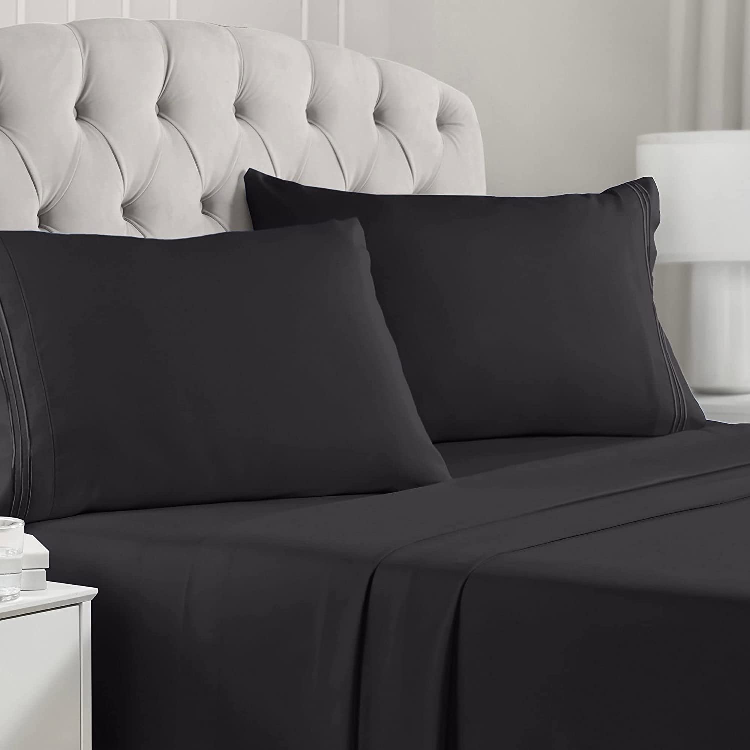 Vitotex Wholesale Solid Soft Breathable Bedding Factory Direct Apartment Set 4pc Bed Sheet Sets