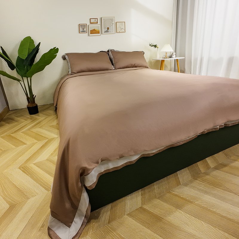 bamboo fabric bedding China manufacturer high quality European style natural bamboo sheet sets for bedroom with cheap price