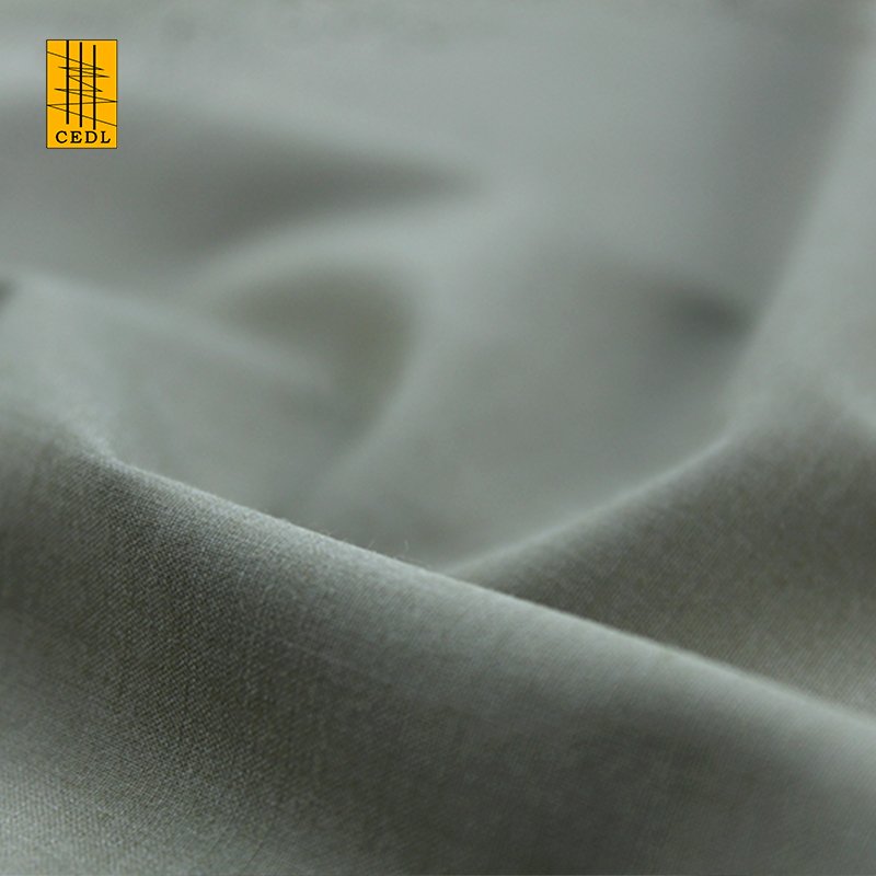 Organic Bamboo Polyester Blend Stretch Customize Color Solid Fabric for Spring Summer Skirt Shirt Bamboo Fabric