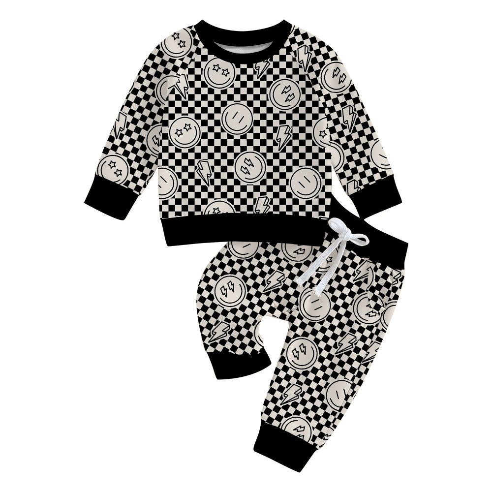 Fashion Autumn Winter Wholesale Bamboo Terry Printed Baby Boy's Custom Logo Design Terry Boys Sweatshirts For Kids