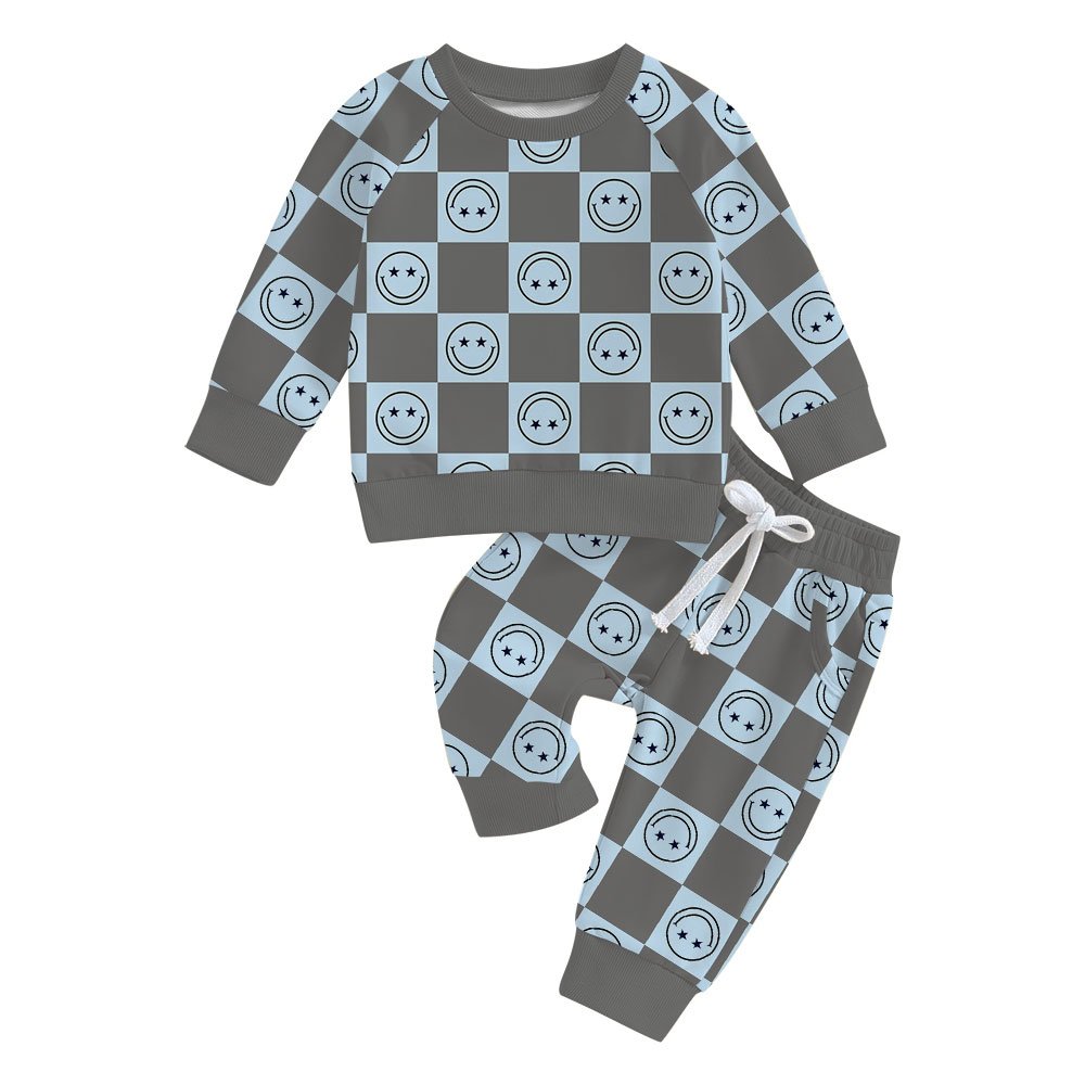Fashion Autumn Winter Wholesale Bamboo Terry Printed Baby Boy's Custom Logo Design Terry Boys Sweatshirts For Kids