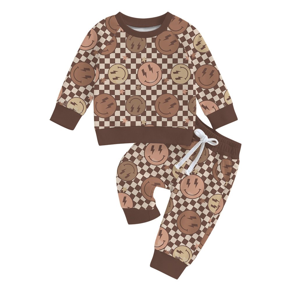 Fashion Autumn Winter Wholesale Bamboo Terry Printed Baby Boy's Custom Logo Design Terry Boys Sweatshirts For Kids