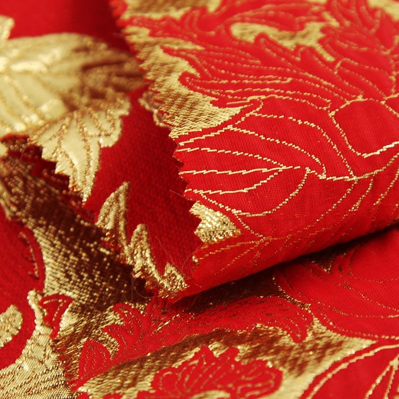 Quality Paty Dress Material and Brocade wedding jacquard design fabric for dresses