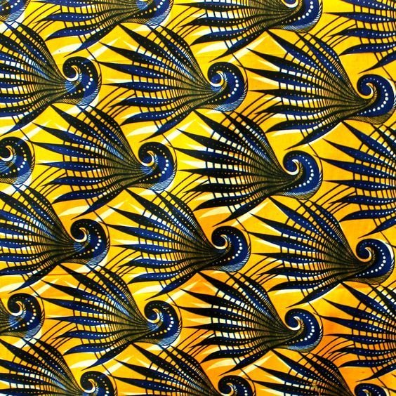African Wax Fabrics Cotton Material with Classic Two-Color Designs Perfect for Sewing Crafting Quilting and Upholstery Projects