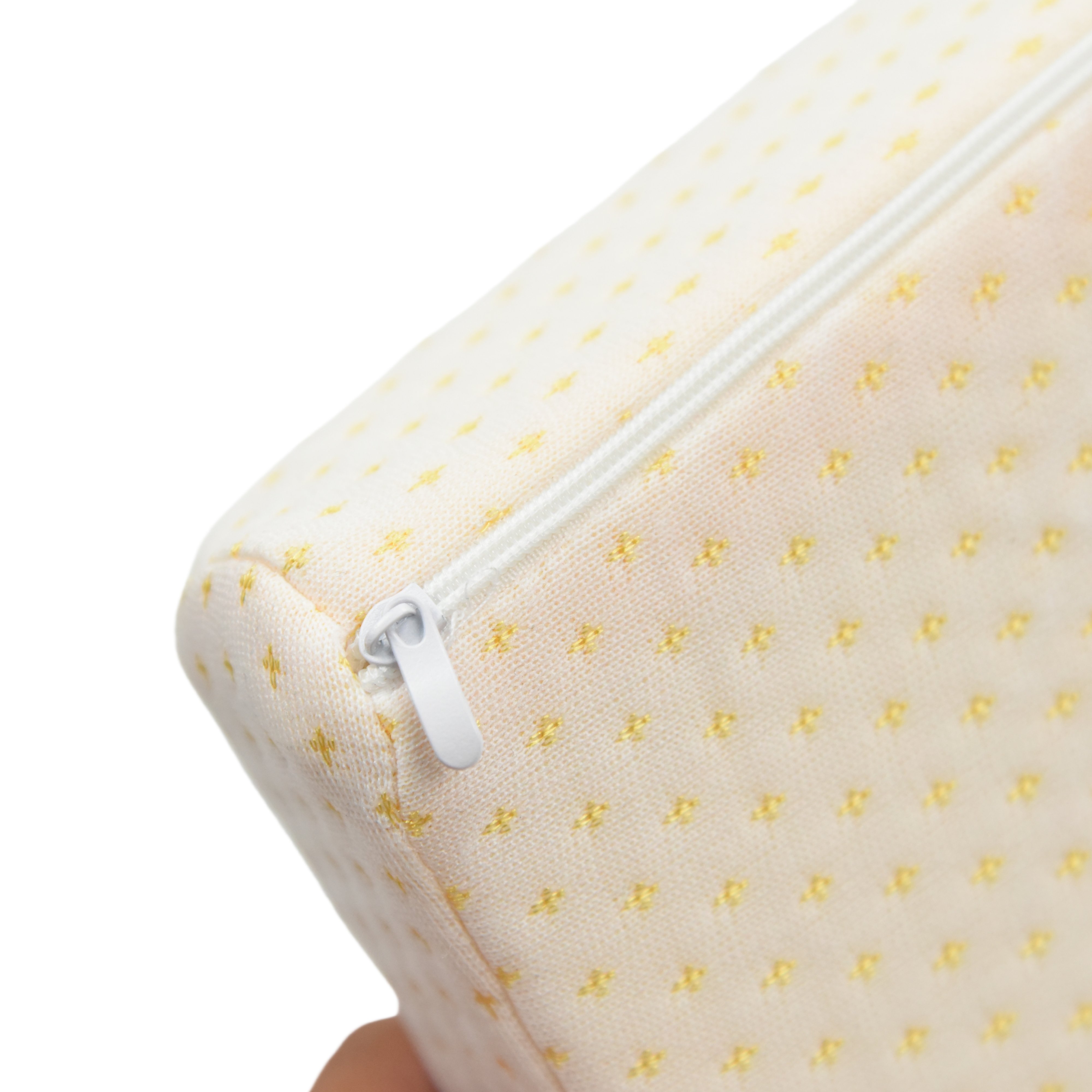 Custom Recessed Design Cervical Ergonomic Airy Golden Soybean Fabric Memory Foam Butterfly Shape Memory Foam Pillow