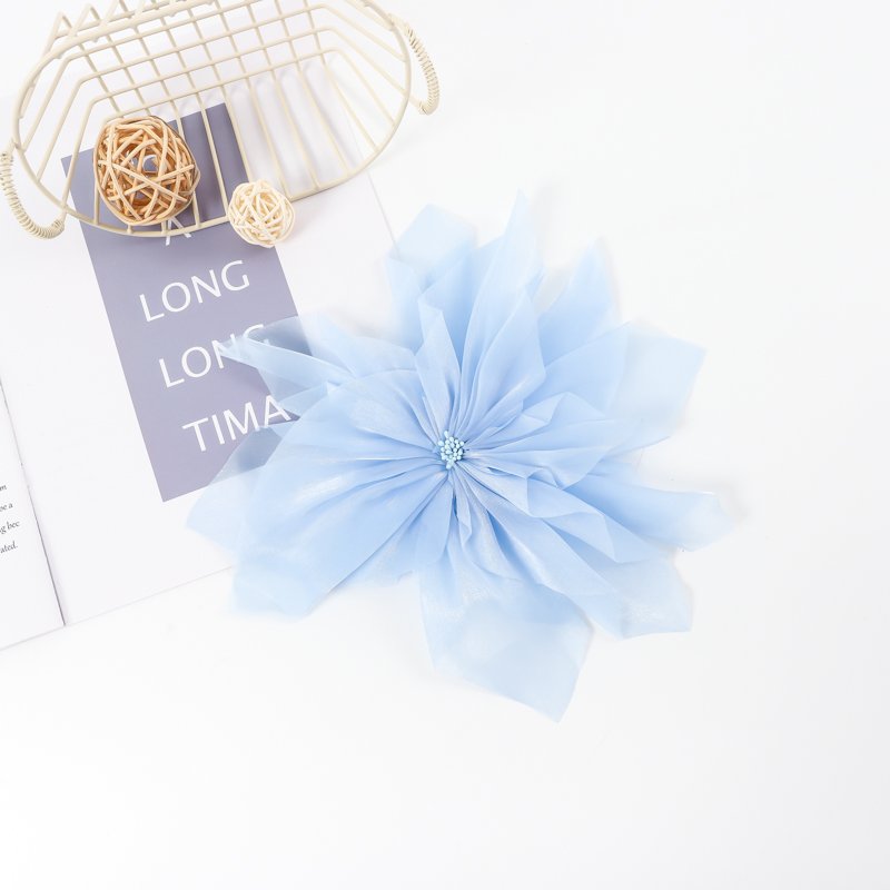 Lightweight Breathable Fabric Customizable Color 100 Polyester Korean satin flowers Fabric 28cm Width