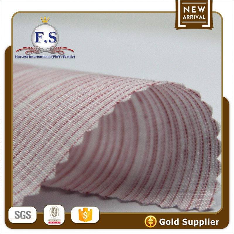dobby stripe 100 linen fabric with wide width
