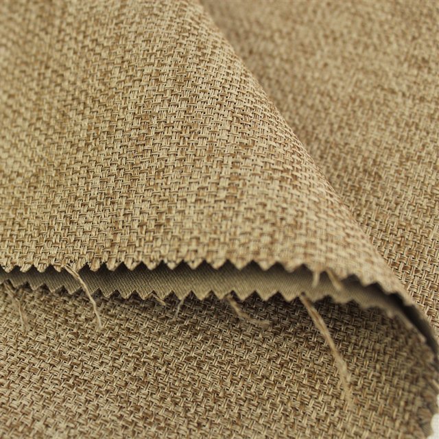 High Quality triple designs weaving fireproof 100% polyester imitation linen blackout printing curtains fabric