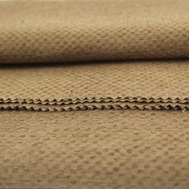 High Quality triple designs weaving fireproof 100% polyester imitation linen blackout printing curtains fabric