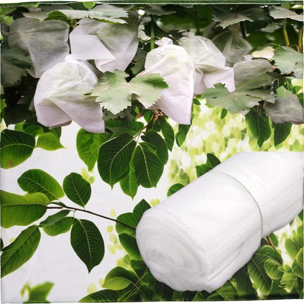 Eco-Friendly Custom White Non-Woven Fruit Cover Protection Bag UV Treated Biodegradable Plain Style for Grape Banana Mango Fruit
