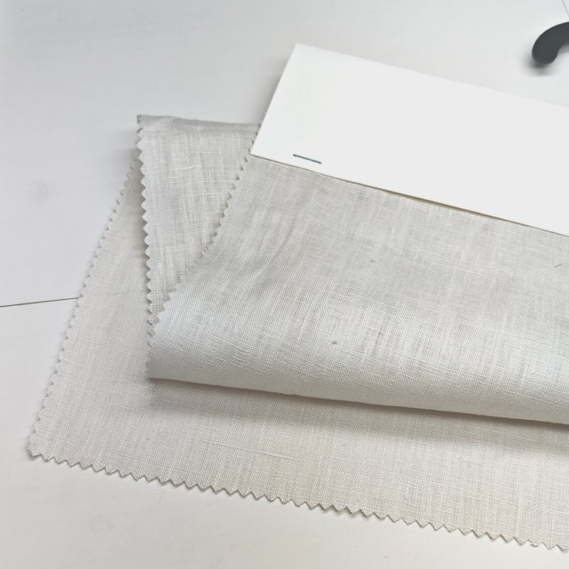 Chinese Factory Wholesale New Style Soft And Comfortable White Organic 100 % Pure Linen Fabric For Dress