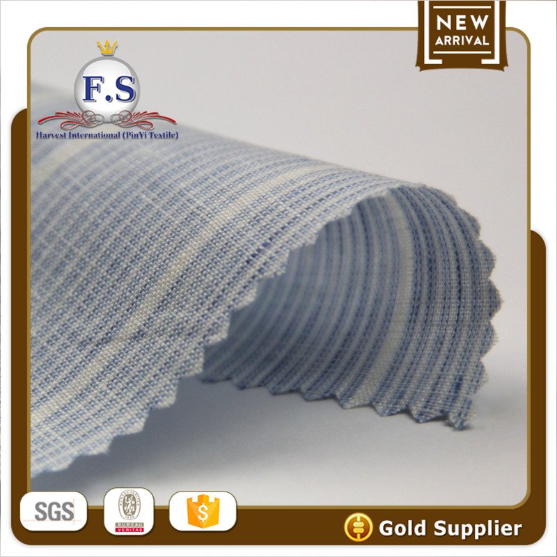dobby stripe wide width pure linen fabric