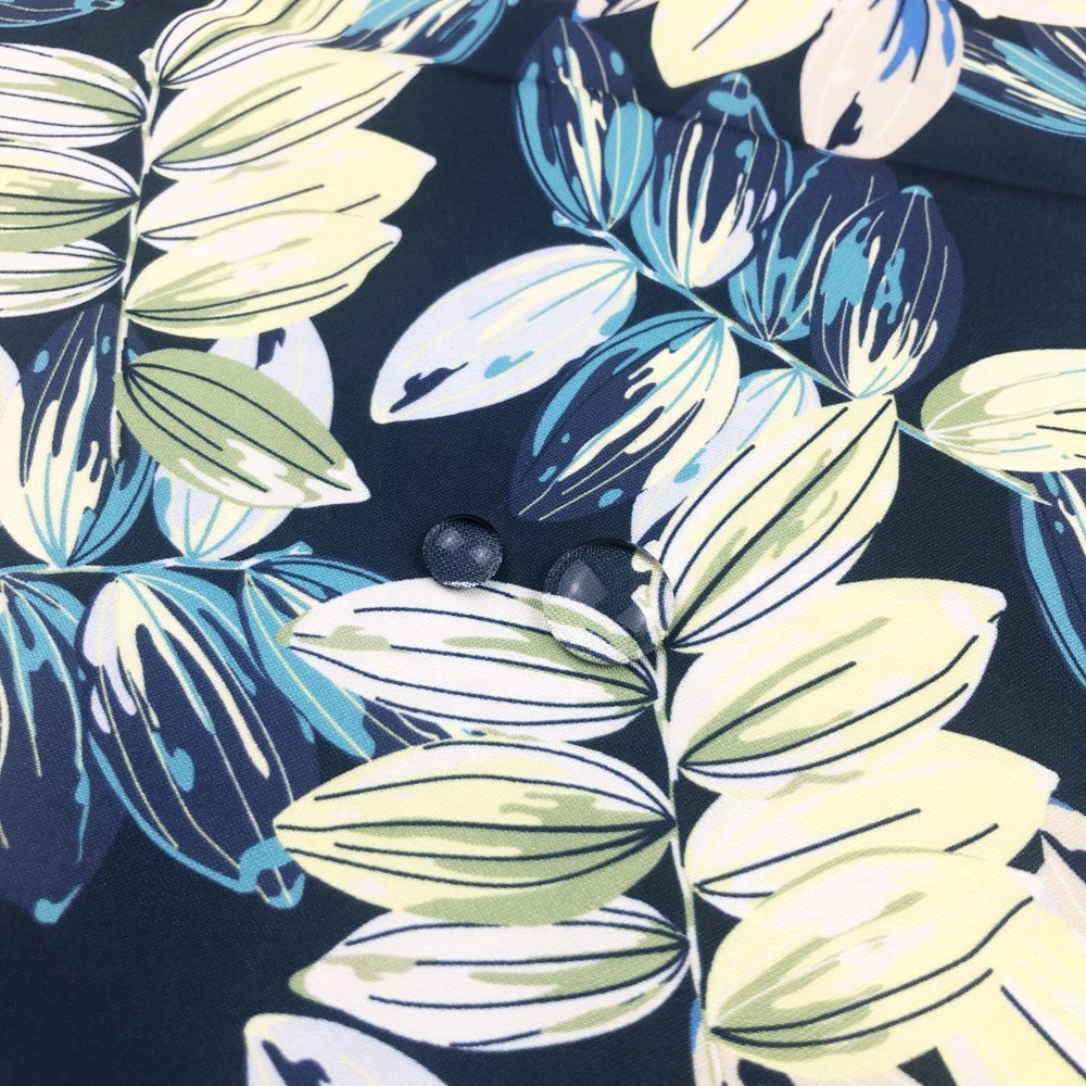 Low Quantity 100% Polyester Customized Flower Pattern Peach Skin Fabric For Beach Shorts