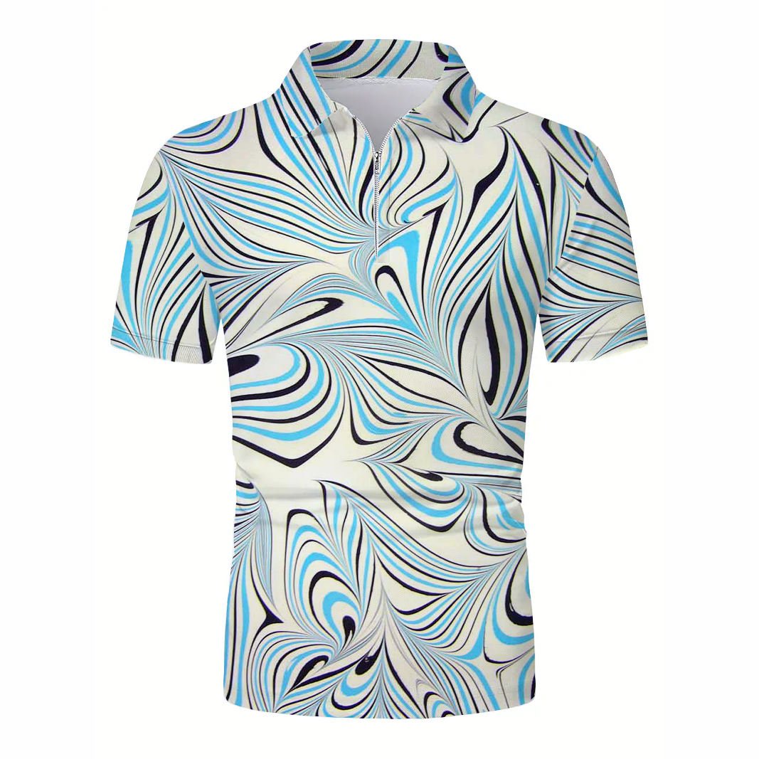 Custom Polo Shirts High Quality Casual Pullover Knitted Polo Golf Polo T-shirt for Men Cotton Fabric Printing fast turnaround