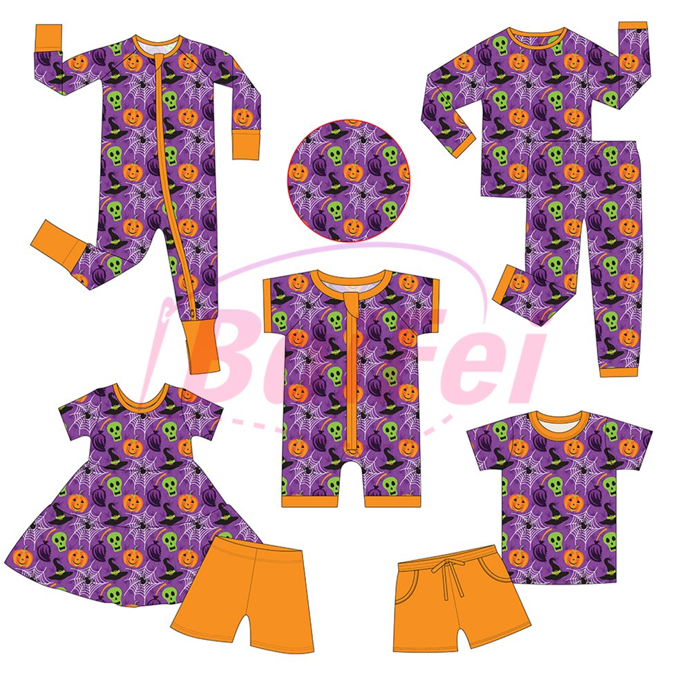 Custom Print Bamboo Fabric Newborn Baby Infant Zipper Clothes Onesie Rompers Bamboo Viscose Toddler Pajamas bamboo