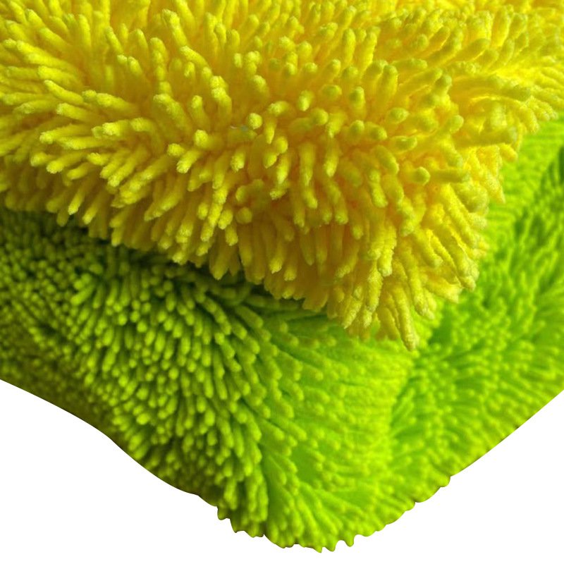 Weft knitted cleaning cloth roll 100% polyester fabric microfiber towel fabric chenille fabric