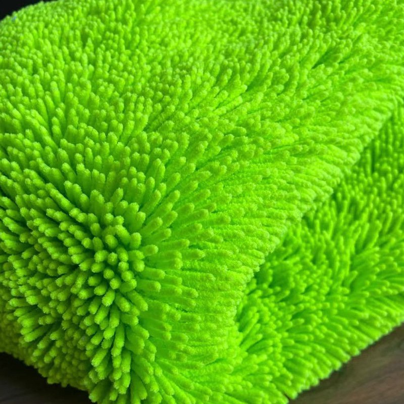 Weft knitted cleaning cloth roll 100% polyester fabric microfiber towel fabric chenille fabric