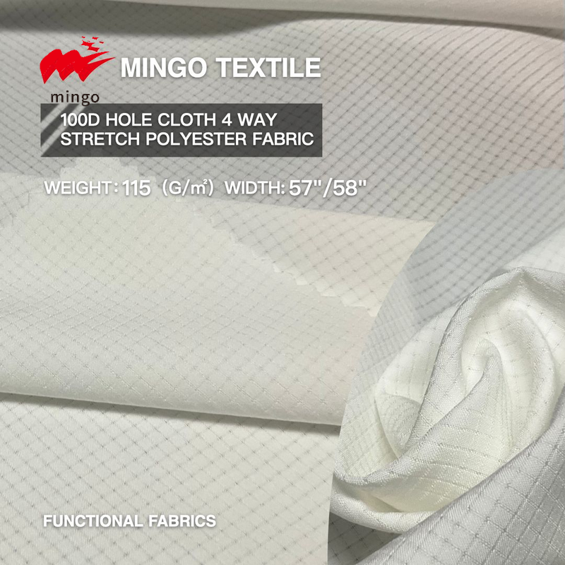 100D hole cloth 4 Way Stretch Polyester Fabric