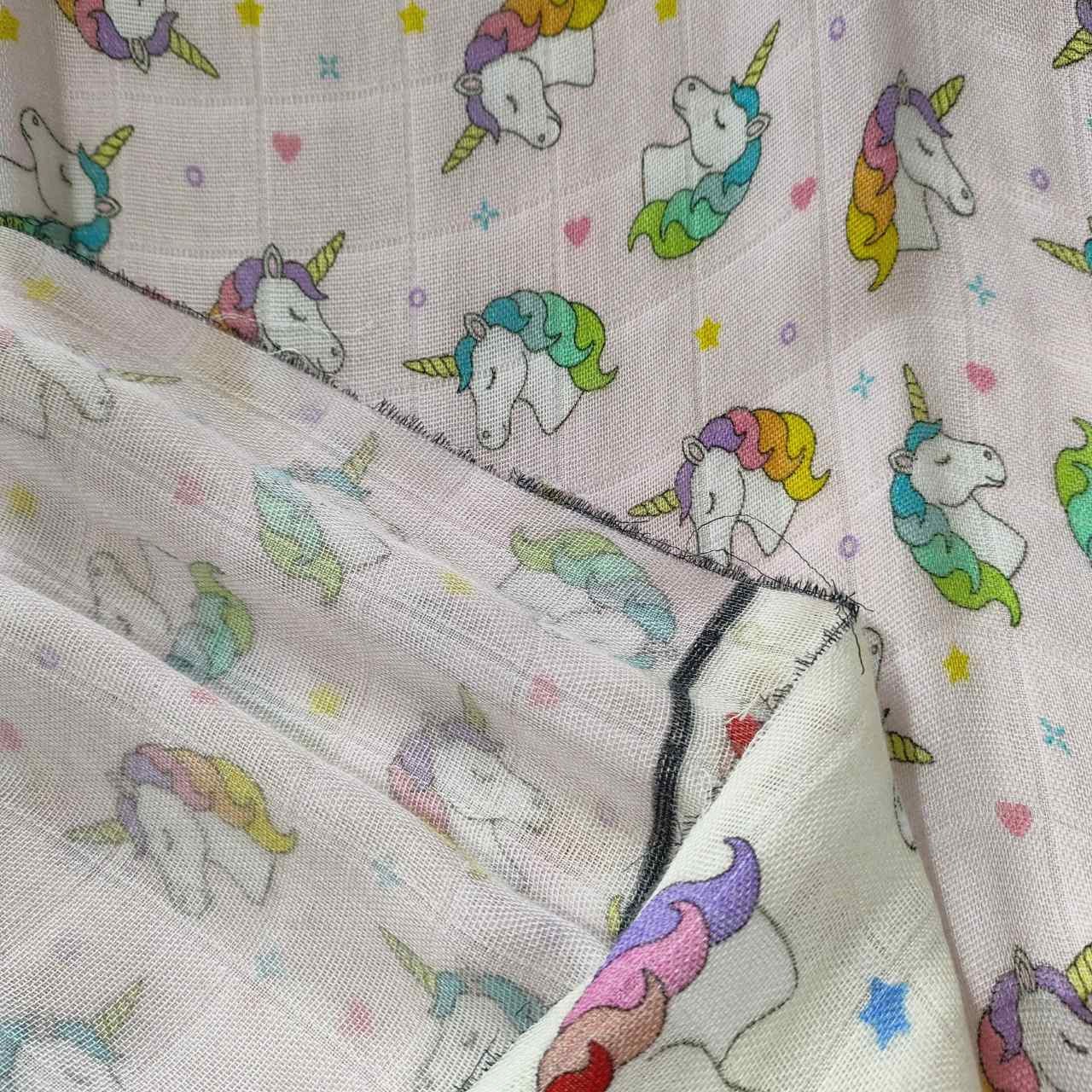 Custom design natural muslin double gauze baby napkin fabric, soft print muslin fabric for baby