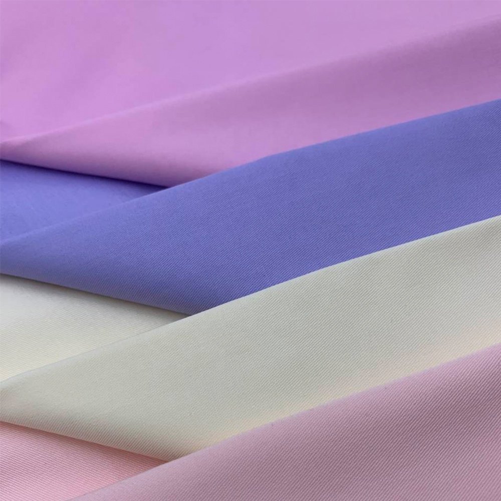 Ronghong GRS Ecofriendly Breathable 50 Bamboo 47 Polyester 3 Spandex Twill Elastic Fabric 115GSM Bamboo Fiber Fabric T Shirts