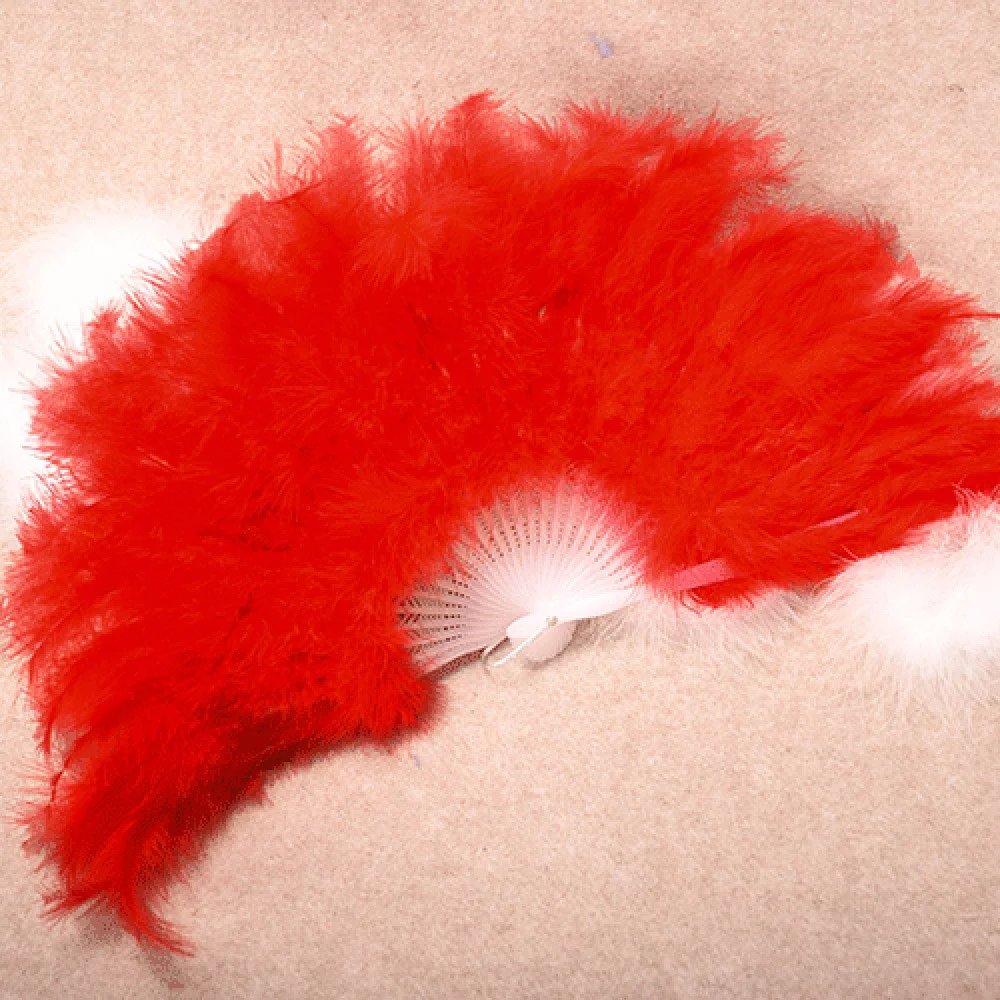 Wholesale color black Design African Feather Fan Ladies Wedding Feather Fan Bamboo Feather Hand Fan