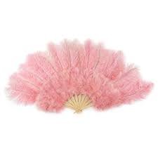 Wholesale color black Design African Feather Fan Ladies Wedding Feather Fan Bamboo Feather Hand Fan