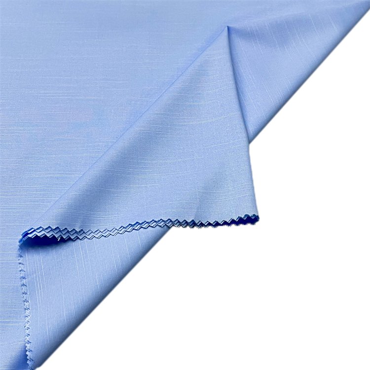 Eco-friendly Silk Anti-UV Slub 48.5 Bamboo 48.5 Polyester 3 Spandex Fabric