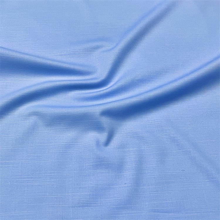 Eco-friendly Silk Anti-UV Slub 48.5 Bamboo 48.5 Polyester 3 Spandex Fabric