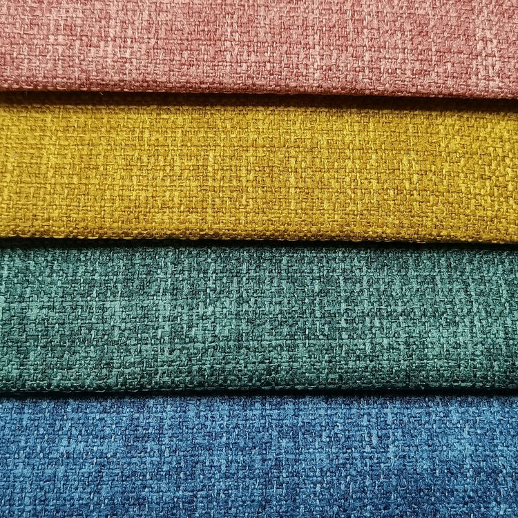 Free Sampele Home Deco Linen Polyester Sofa Fabric Linen Like Look Woven Fabric Sofa Linen Fabric Upholstery