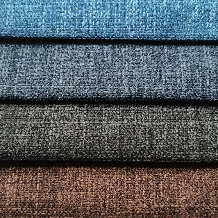 Free Sampele Home Deco Linen Polyester Sofa Fabric Linen Like Look Woven Fabric Sofa Linen Fabric Upholstery