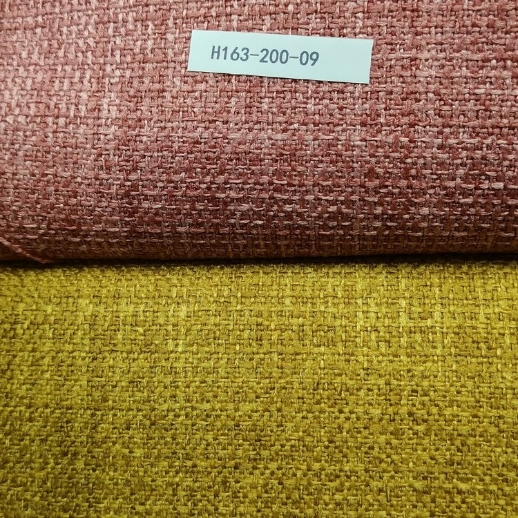 Free Sampele Home Deco Linen Polyester Sofa Fabric Linen Like Look Woven Fabric Sofa Linen Fabric Upholstery