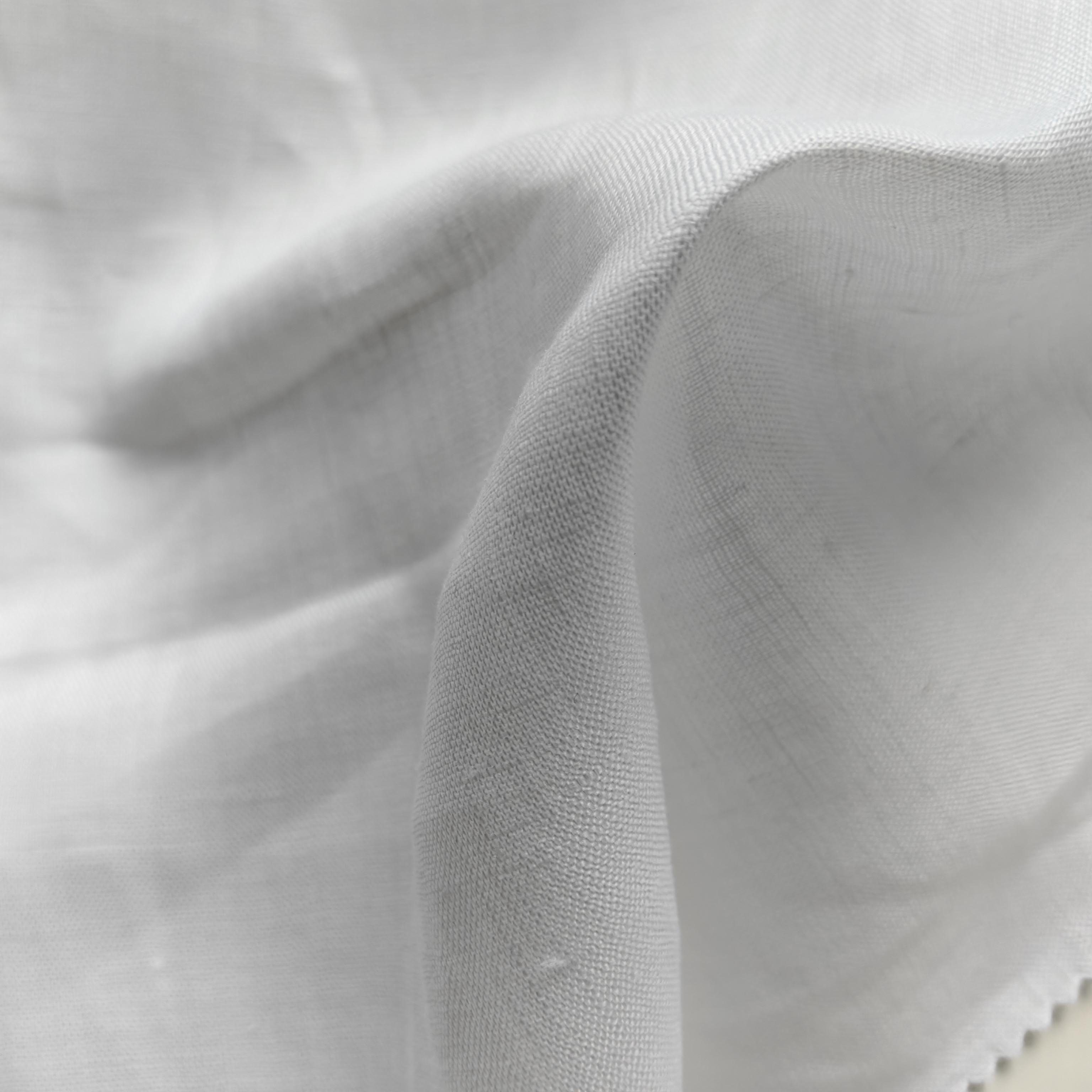 17*17 Fabric for Clothes Washed Enzymed Stone French 100 Linen Shirt Fabric Woven Shirt Plain Lightweight Plain Dyed 120gsm