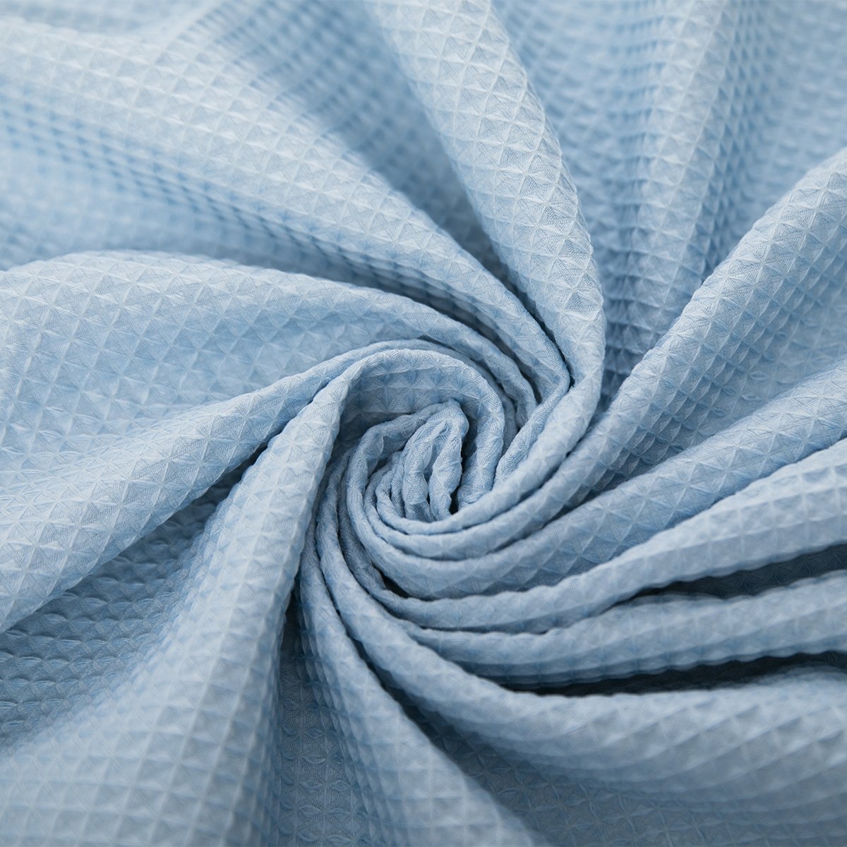 OEM 2 Layers Waffle Fabric Towel for Newborn Wrap Shower Gift with Printed Patterns Bamboo Cotton Baby Swaddle Blanket