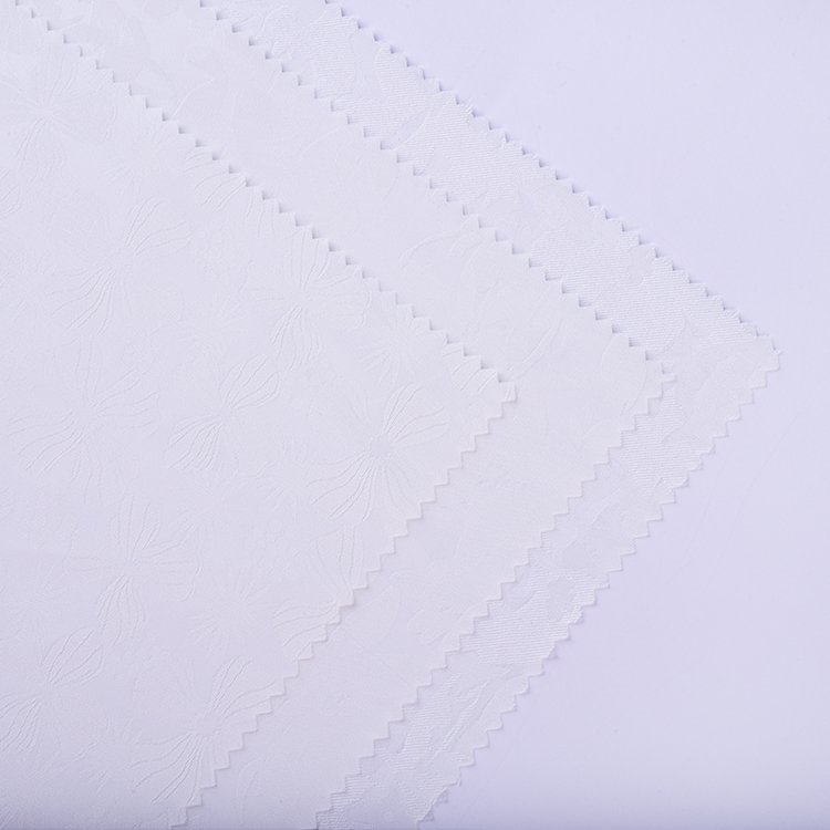 High Quality 95% Polyester 5% Spandex Solid Color Woven Jacquard Fabrics for Garment