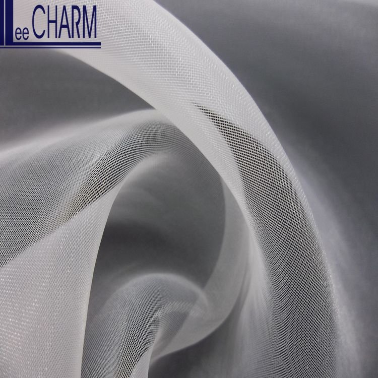 LCSH002 Taiwan Cheap Soft Light Bridal Organza Fabric Able For Embroidery