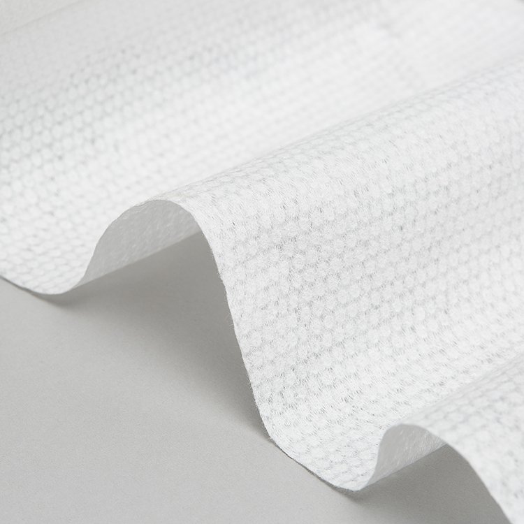 Biodegradable Flushable material woodpulp 100% cotton tissue bamboo fiber polyester and viscose spunlace nonwoven fabric roll