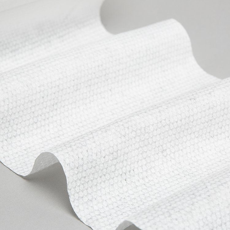 Biodegradable Flushable material woodpulp 100% cotton tissue bamboo fiber polyester and viscose spunlace nonwoven fabric roll