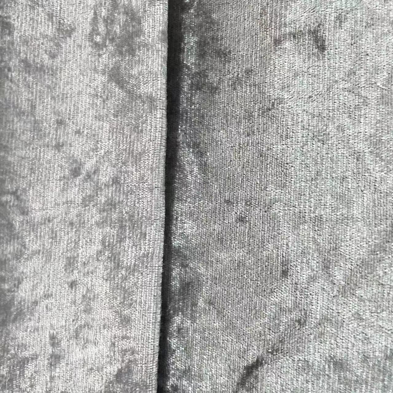 Soft Crushed Velvet Curtain Fabric Base Fabric Cloth Plain Looking 100% Polyester Shiny Velvet