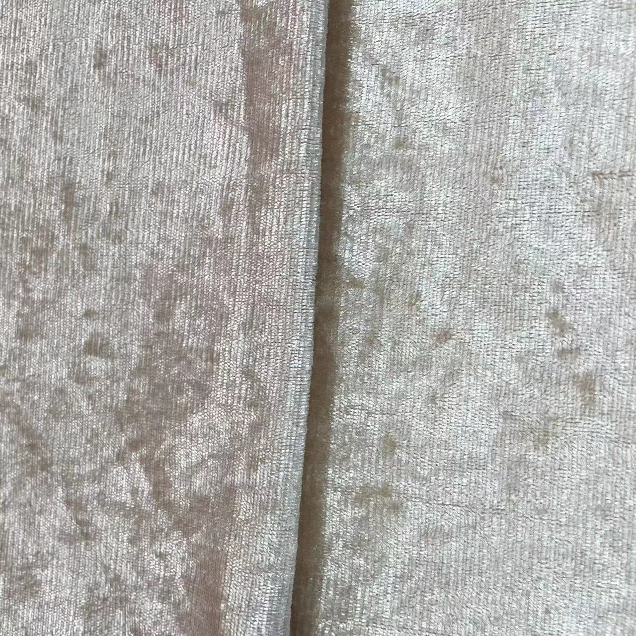 Soft Crushed Velvet Curtain Fabric Base Fabric Cloth Plain Looking 100% Polyester Shiny Velvet