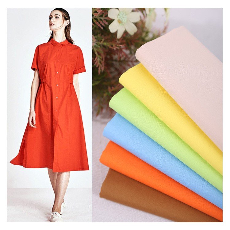 Solid Color 65% Polyester 35% Cotton TC Polycotton Twill Fabric Woven Pattern for Medical Uniforms and Workwear for Sofas