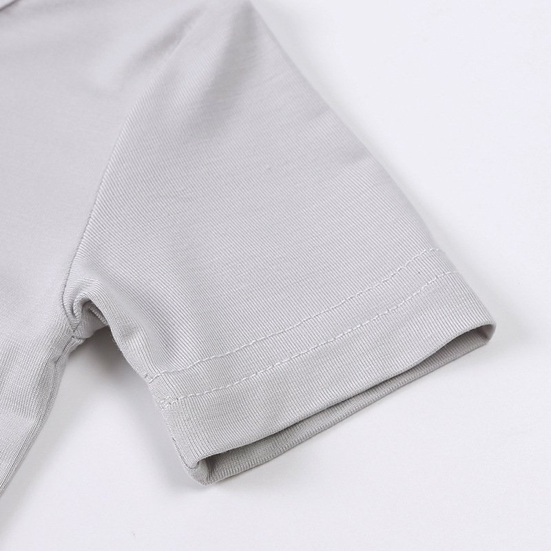 Qingli OEM ODM Blank Romper New Baby Summer Jumpsuit Newborn Bamboo Fiber Short Sleeve Thin Climbing Cotton Fabric Clothing