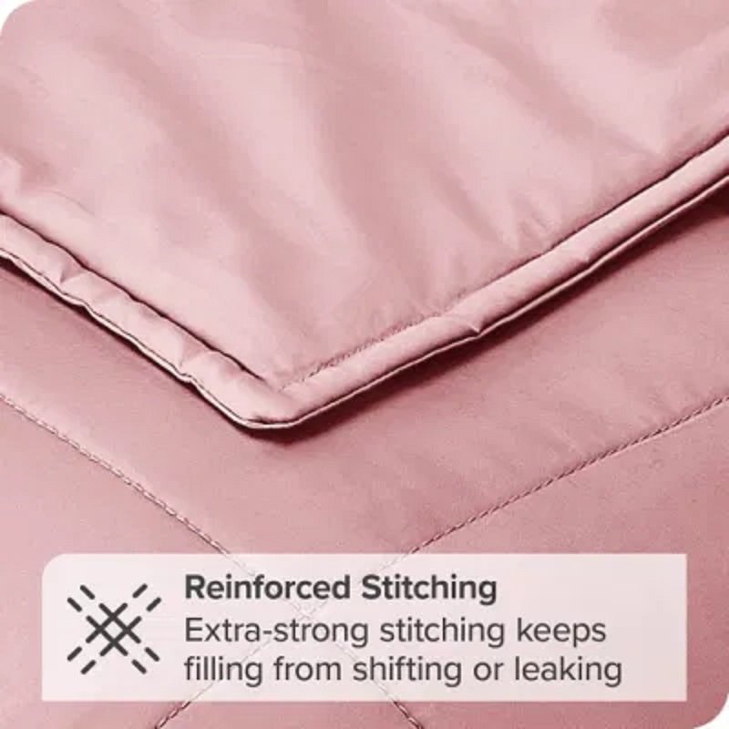 High Quality Wholesale Portable Soft Blanket 100% Cotton Fabric 15lbs Weighted Blanket with Favorable Price