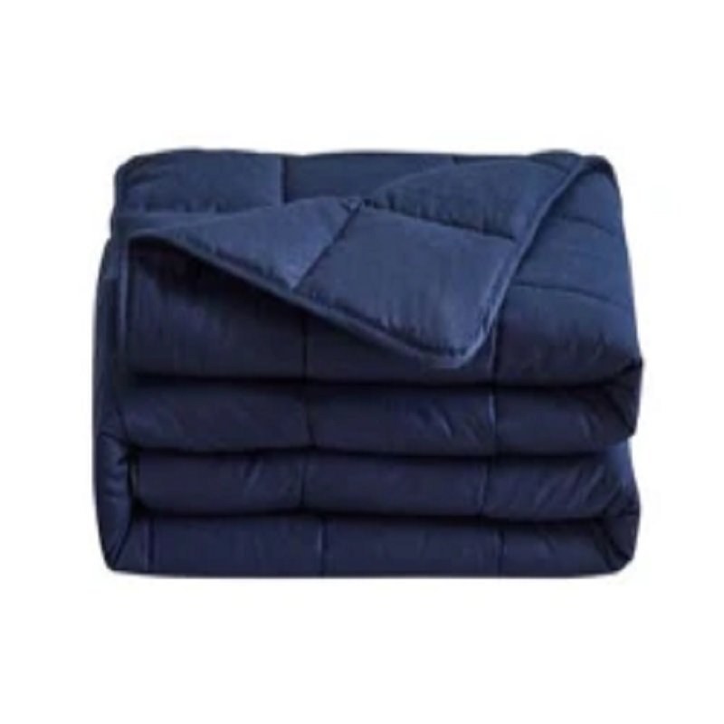 High Quality Wholesale Portable Soft Blanket 100% Cotton Fabric 15lbs Weighted Blanket with Favorable Price