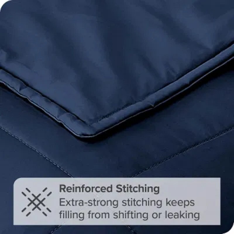 High Quality Wholesale Portable Soft Blanket 100% Cotton Fabric 15lbs Weighted Blanket with Favorable Price