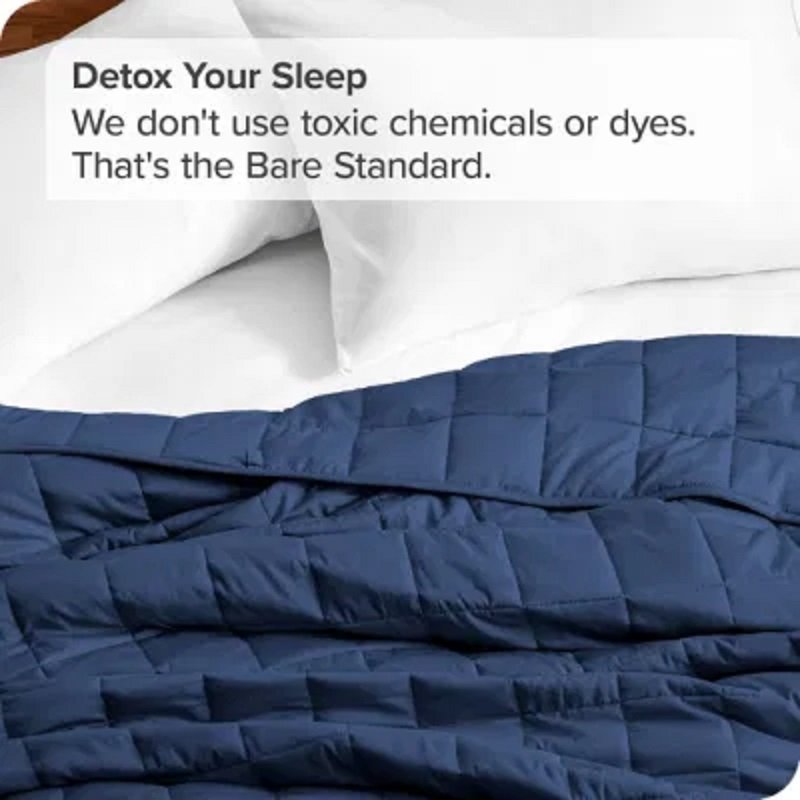 High Quality Wholesale Portable Soft Blanket 100% Cotton Fabric 15lbs Weighted Blanket with Favorable Price