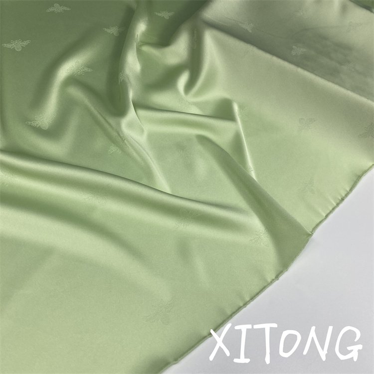 designer fabricAnimal pattern satin wholesale satin fabric 100% polyester jacquard spandex fabrics for ladys garments clothing