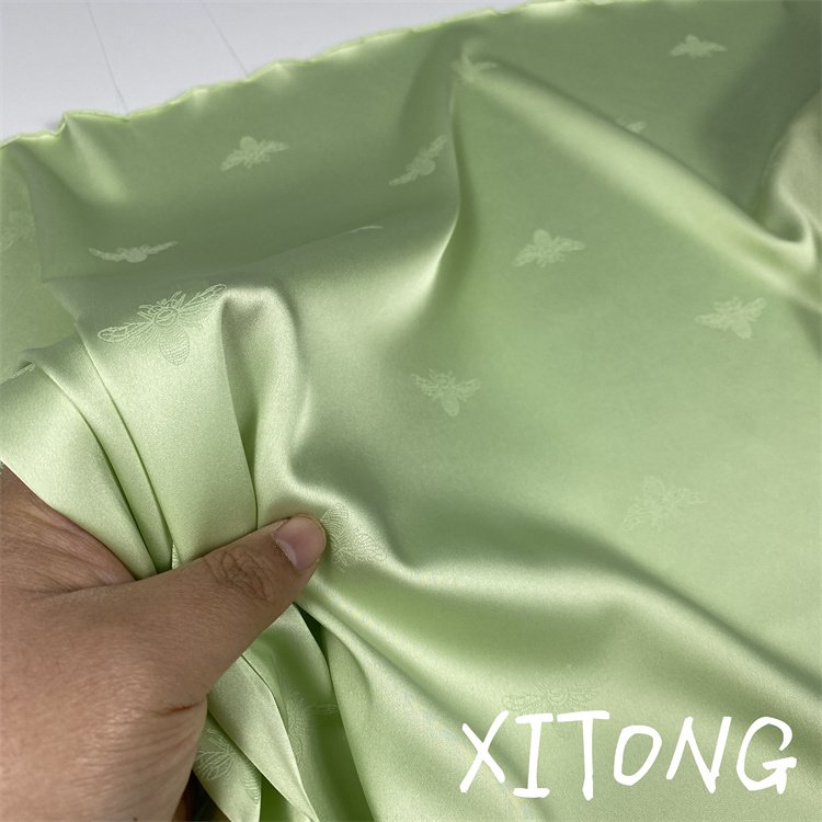 designer fabricAnimal pattern satin wholesale satin fabric 100% polyester jacquard spandex fabrics for ladys garments clothing