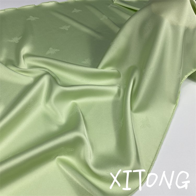 designer fabricAnimal pattern satin wholesale satin fabric 100% polyester jacquard spandex fabrics for ladys garments clothing