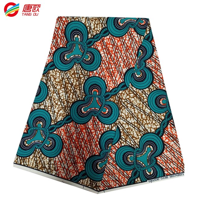 african customization wax ankara wax 6 yards raw material textile fabric 100% polyester print fabric