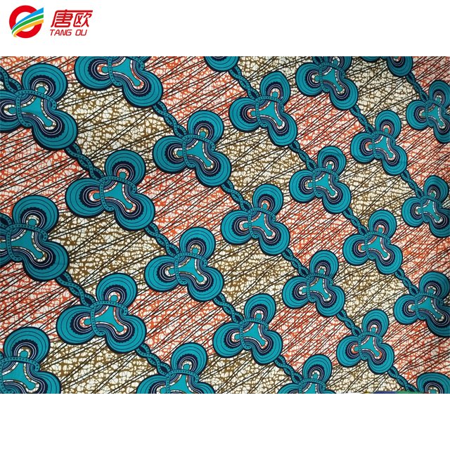 african customization wax ankara wax 6 yards raw material textile fabric 100% polyester print fabric